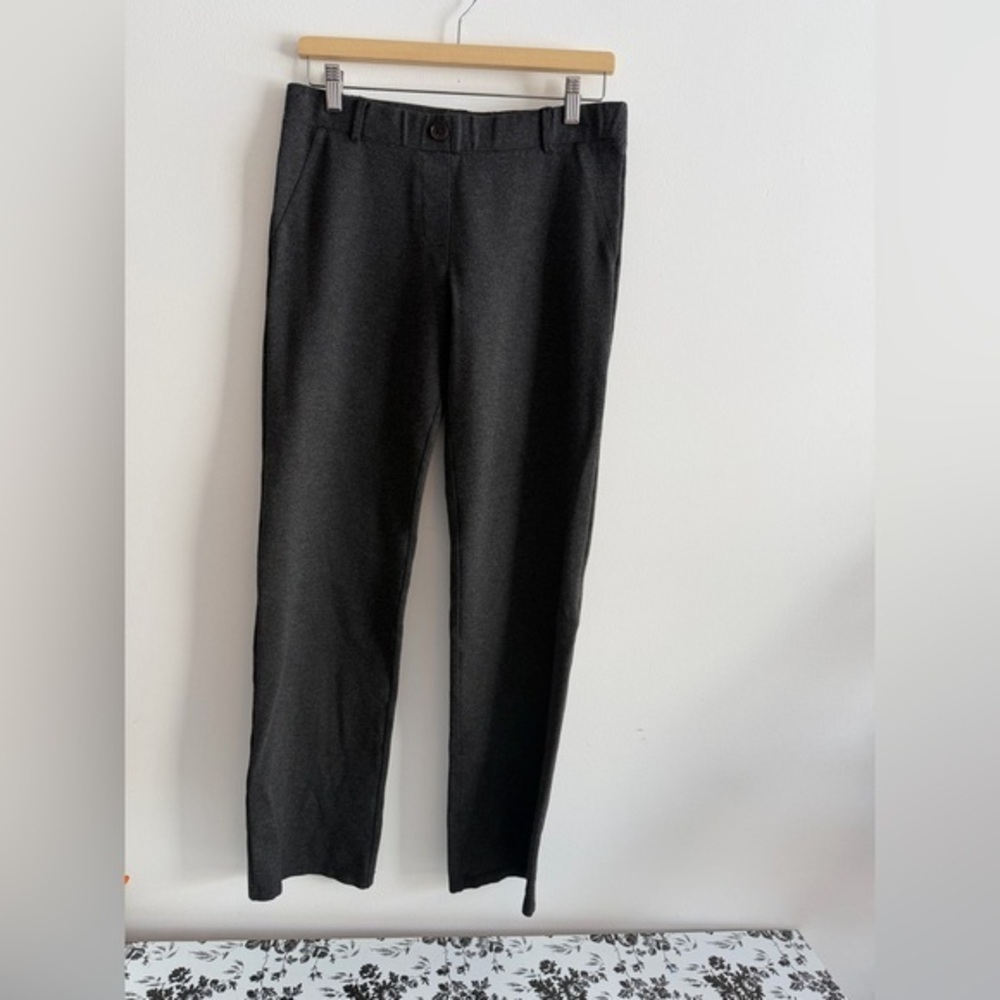 Betabrand Charcoal Grey Work Trousers Dress Pant Yoga Pants Size Large